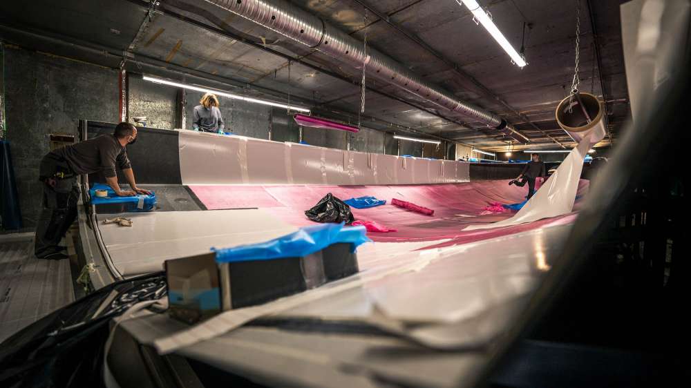En rose, les tissus d'arrachage