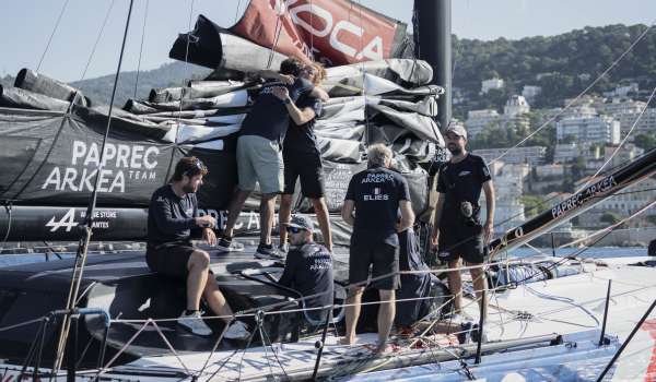 The Ocean Race Europe : Paprec Arkéa, deuxième ex-aequo avec le Team Holcim-PRB à mi-course !
